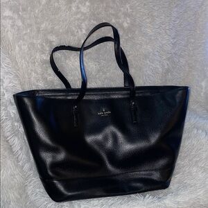 Kate Spade Large Black Pebbled Leather Tote